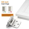 Probrico 20 Pack 10 Pair 3/8" Inset Cabinet Door Hinges