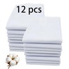 ARKBAODAN 6pcs handkerchiefs for men 100% Soft Cotton White Hankie