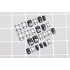 Trendy Black and White Fake Nails, 24 Pieces, Short Nail