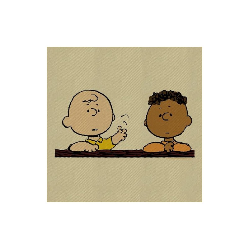 CafePress Peanuts Chuck & Franklin Canvas Lunch Bag with Strap