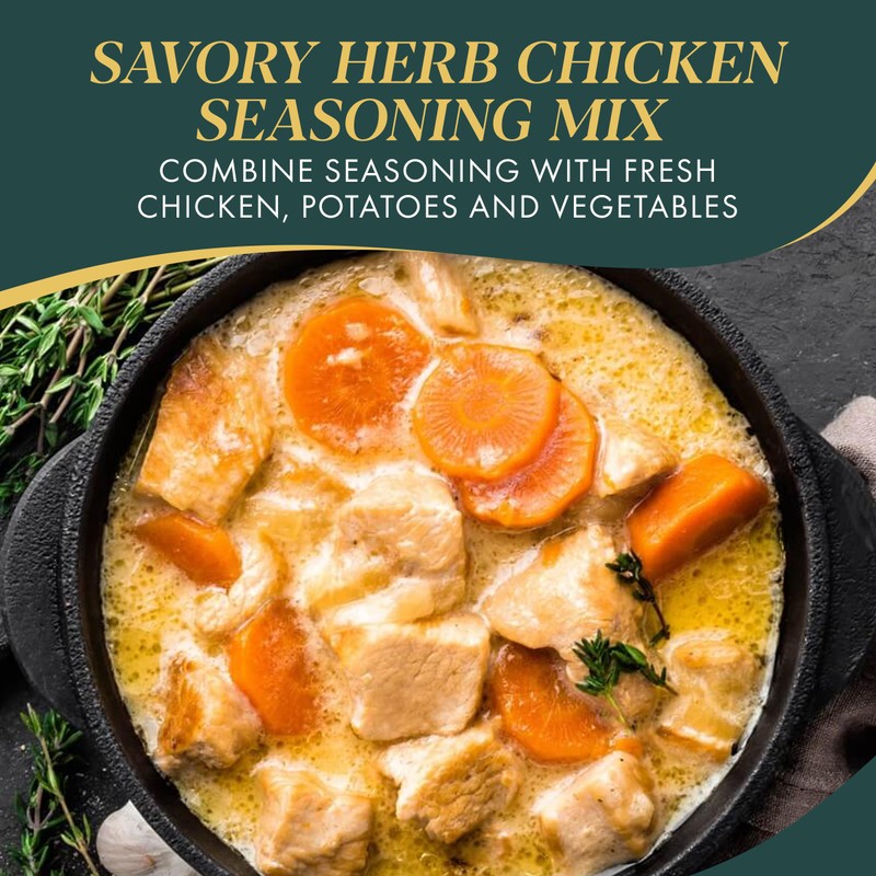 Crock-Pot Savory Herb Chicken Seasoning Mix, 1.5 Ounce (Pack of