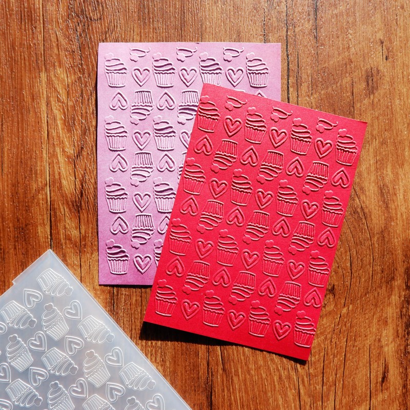 Arbuya - Carpetas de plástico para hacer tarjetas, corazón, día