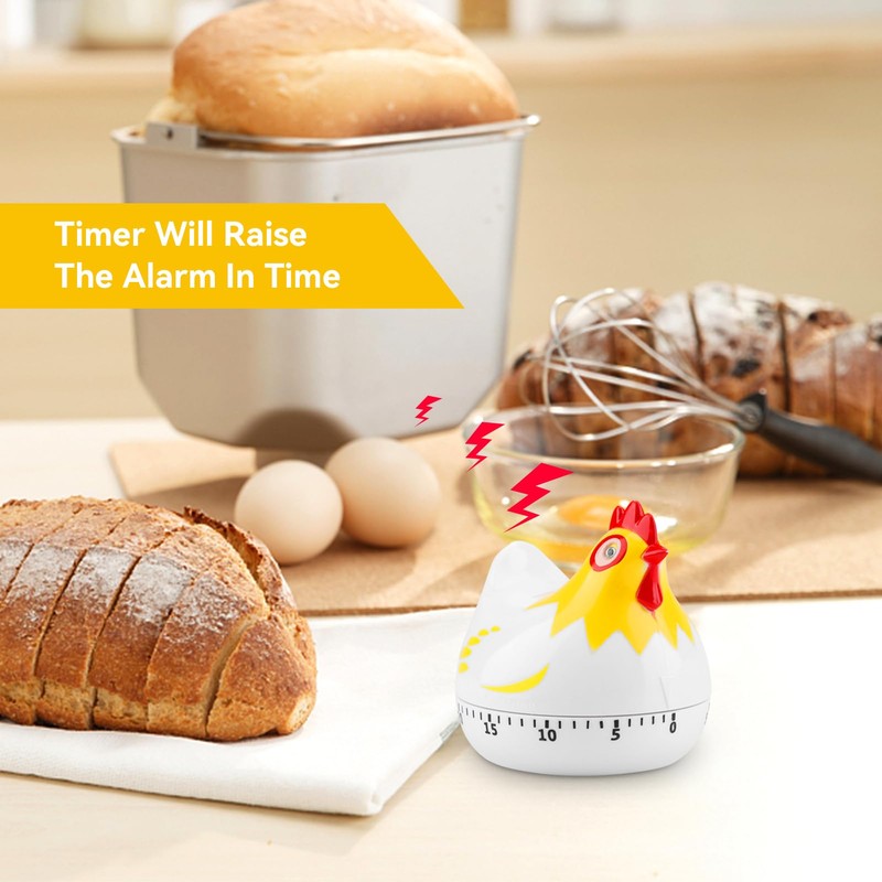 Kitchen Timer,Egg Timer,60 Minute Chicken Kitchen Timer Manual Kitchen Timer