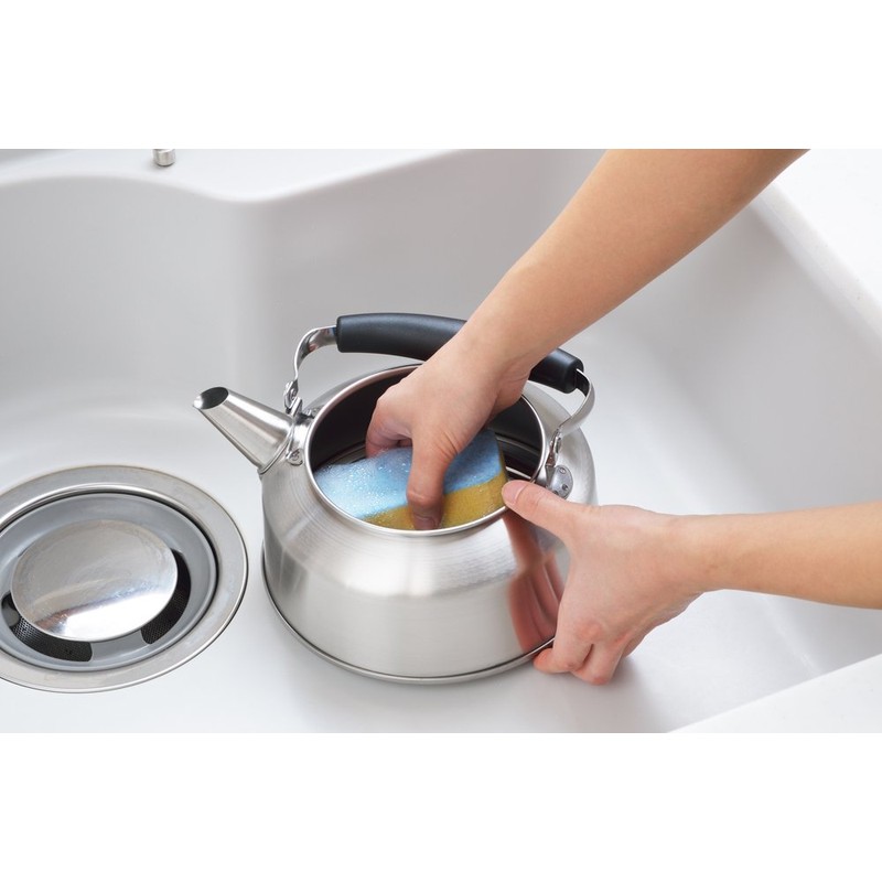 Yoshikawa YJ1815 Wide Mouth Kettle, Silver, 0.9 gal (2.6 L)