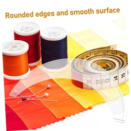 Operitacx 3 Pieces Patchwork Ruler Cutting Ruler Measuring Tool Ruler for Pattern Making Quilt Sets Multifunctional Tool Quilt Ruler for Fabric Portable Ruler for Sewing Curve Sewing Ruler