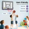 DYRABREST Wall Mounted Basketball Hoop, Heavy-Duty Backboard with Spring Rim
