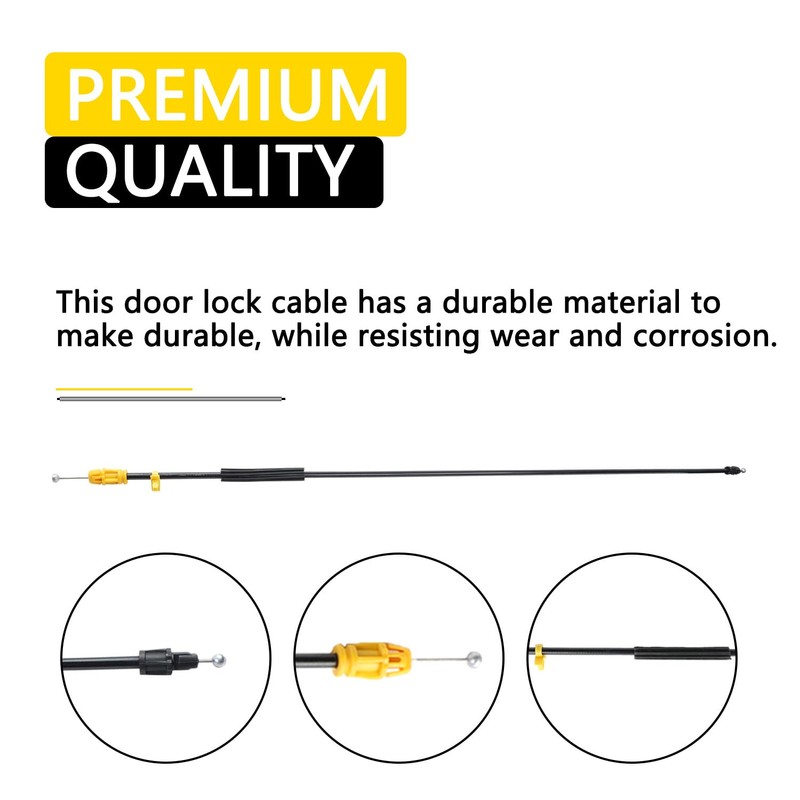 AFEISOL Door Latch Cable Compatible with 2007-2013 Silverado GMC Sierra,