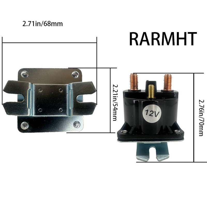 RARHMT Dump Trailer Solenoid 12V 4 Terminal 100AMP Intermittent Duty