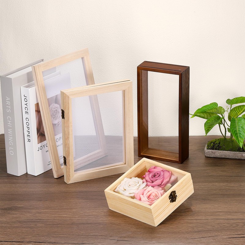 PATIKIL 25 x 19cm A5 Wood Paper Making Screens 4pcs