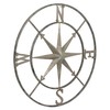 Creative Co-Op Distressed Decorative Metal Compass Wall Décor, Antiqued Iron,