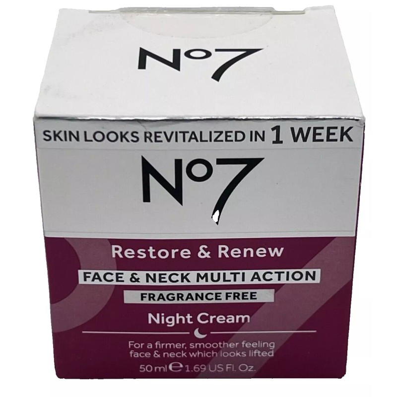 No7 Restore & Renew Face &Neck Multi Action Fragrance Free