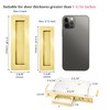 Dontay Sliding Pocket Door Handles, 304 Stainless Steel Non Locking