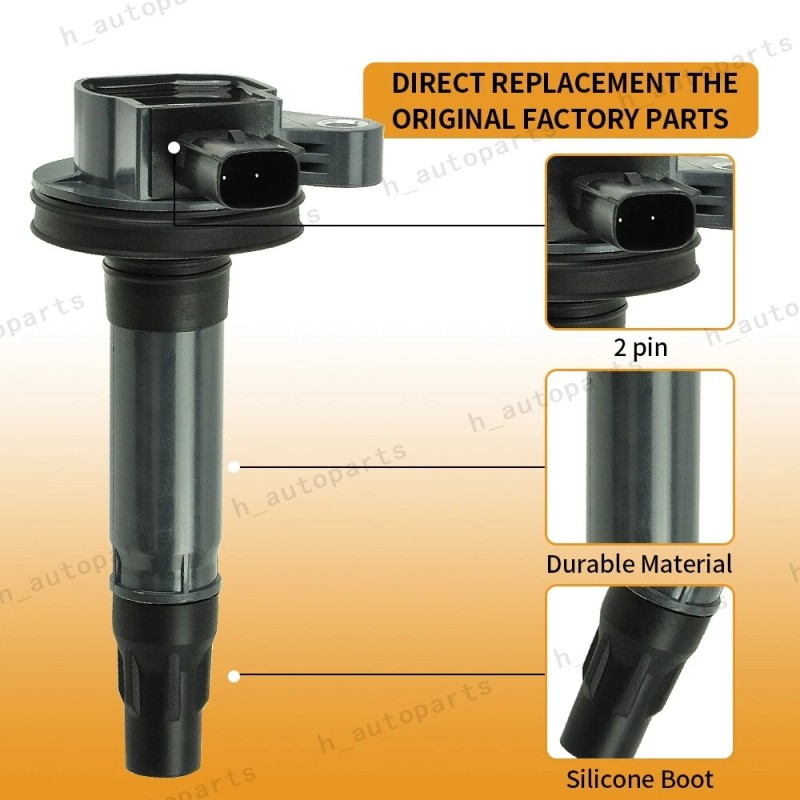 new 6PCS Ignition Coil & Spark Plug Kit For 2011-2014