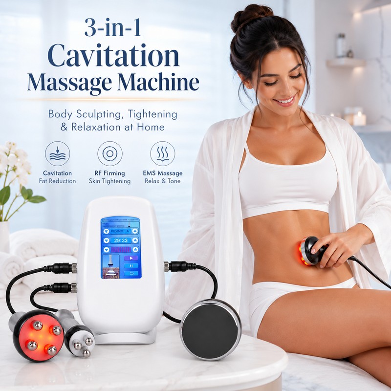 3-in-1 Body & Facial Massage Device for Skincare – Multifunctional