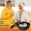 Garlic Roaster, Cast Iron Garlic Roaster for Oven Grill, Serve