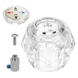 RP41661 Replacement Shower Faucet Handle for Delta and Peerless Single Handle Faucets with Button, Screw, Connector and Set Screw