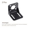 MECCANIXITY Motor Bracket Motor Mounting Base Holder 54x50x51mm Black for
