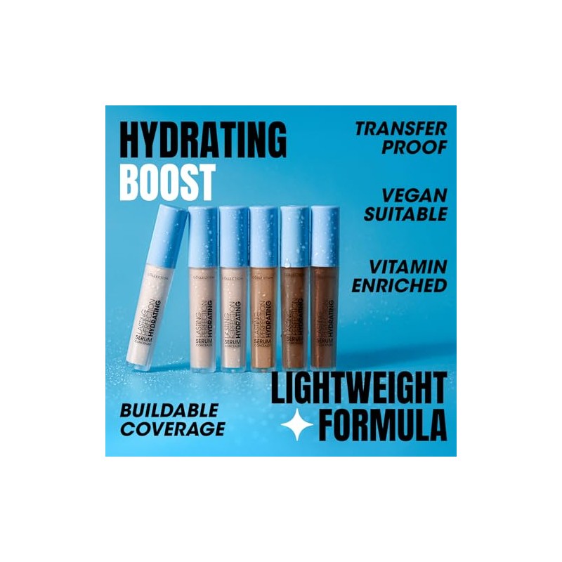 Collection Cosmetics Lasting Perfection Hydrating Serum Concealer, 4ml, Cashew