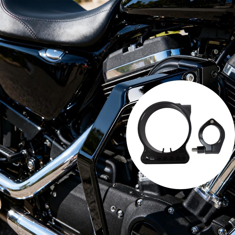 ACOLY Motorcycle Side Mount Speedometer Relocation Bracket, Mile Meter Gauge