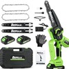 DehanTools Cordless Chainsaw 6/8/12 Inch, 1000W Brushless, Handheld Chain Saw