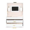 3 Tiers PU Leather Jewelry Storage Case Display Box Holder