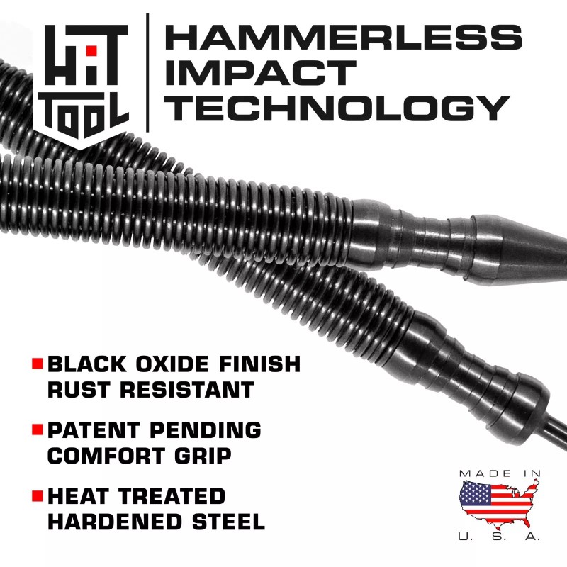 HIT Tool Door Hinge Punch & Nylon Hammer Combination Hammerless