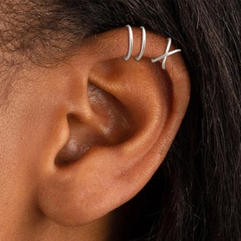 Ear Cuffs Non Piercing Cubic Zirconia Ear Cuff Earrings for Women Trendy Gold Clip on Earrings for Women Gifts Trendy Stuff Hypoallergenic Cartilage Earrings Jewelry