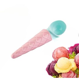 Ice Scoop Ice Cream Spoon Made of Food-Grade Plastic (Pink)