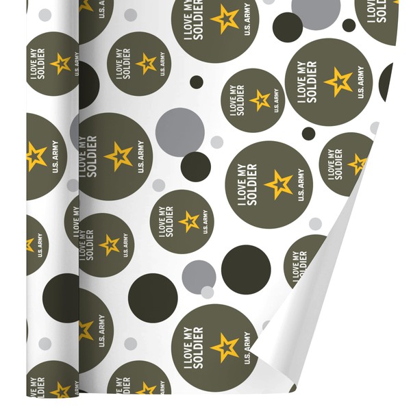 GRAPHICS & MORE U.S. Army I Love My Soldier Gift Wrap Wrapping Paper Roll