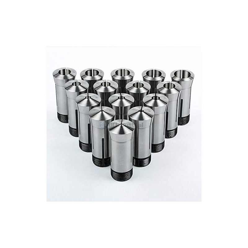 1/8-1" Precision 15 Piece 5C Fractional Collet Set & 5