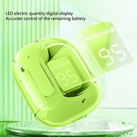 DAUERHAFT Auriculares inalámbricos audifonos inalambricos Graves Profundos Bluetooth Eabuds multifunción ENC Cancelación de Ruido Clear Shell para... 