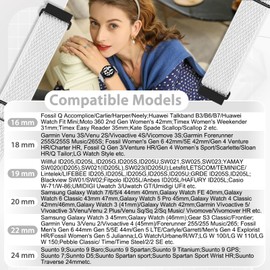 TumpCez - Quick Release Elastic Nylon Watch Straps - Band Width- 16mm 18mm 19mm 20mm 22mm 24mm Watch Straps -Choose Colour & Width