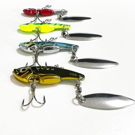 Orurdo qb100248a03n0 Metal Vibration Mini Fishing Gear for Light Shore Jigging for Sea Bass, Sickepers, Black Bass, Etc., A Color Set (0.7 oz (20 g)
