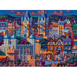 Buffalo Games – London Tower - Eric Dowdle - 1000 Piece Jigsaw Puzzle ​ Colorful Puzzle for Adults – Precision-Cut Pieces, Beautiful Artwork, and Hours of Relaxing Fun