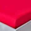 HOMESCAPES Red Deep Fitted Sheet (12”) Double 200 TC 400