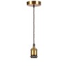 COZZY Vintage Ceiling pendant light fitting, Brown Twisted Braided Flex,E27