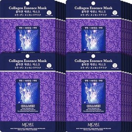 MJ Care 콜라겐 에센스 마스크팩 10매 주름개선 투명 보습 Collagen Essence Mask 10 Sheets - Anti-Wrinkle, Clear & Moisturizing