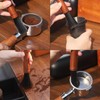 MEION Coffee Grinder Brush, Espresso Brush Tool, Mahogany Coffee Cleaning