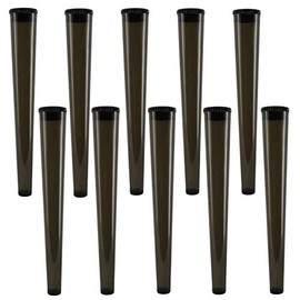 Cherry-on-Top King Size Cone Holder Air Tight Hard Plastic Tube Smoking Rolling Cig Tube, 10 Holders Black