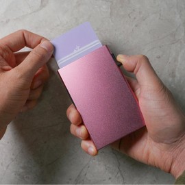 SparkMark Slim Metal Wallet with Pop Up Access | RFID Blocking Credit Card Holder Wallet | Business Card Holder Case | Minimalist Wallet for Men and Women