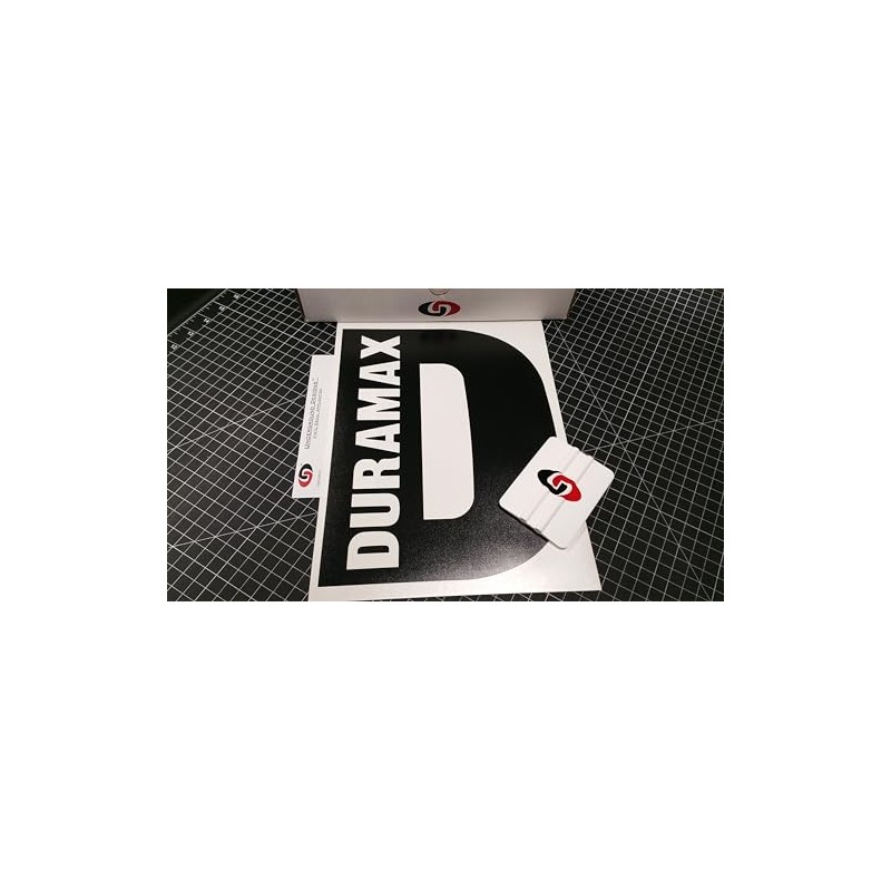Duramax 9"x12" Rear Window Decal Kit Matte Black by Underground
