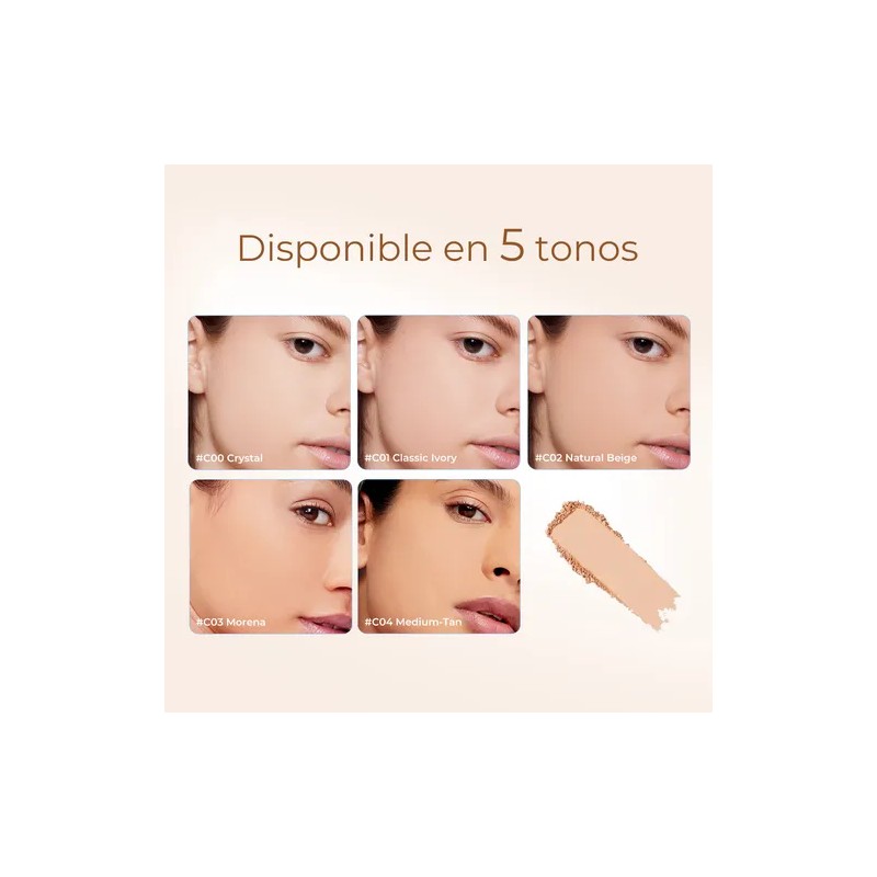 Sace Lady Base De Maquillaje Polvo Compacto Fijador Matte Spf