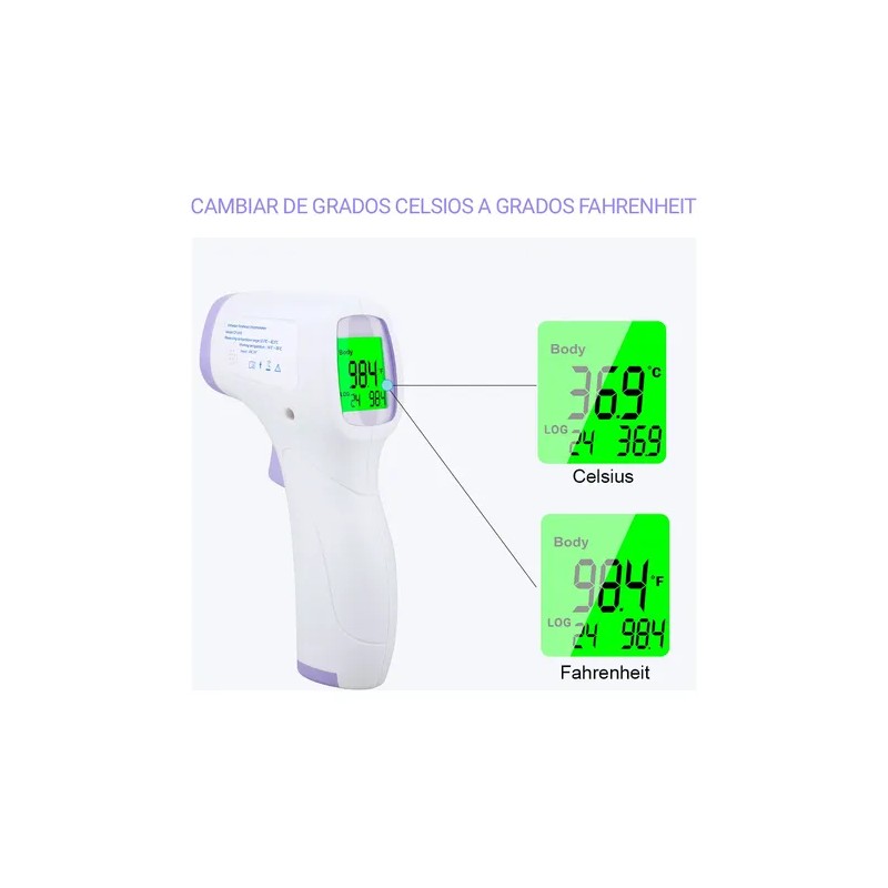 Termometro Frente Infrarrojo Digital Cf-818 Para Infantil