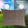 Sun Shade Canopy - 10x13ft Curved Rectangle Sun Shade Sail