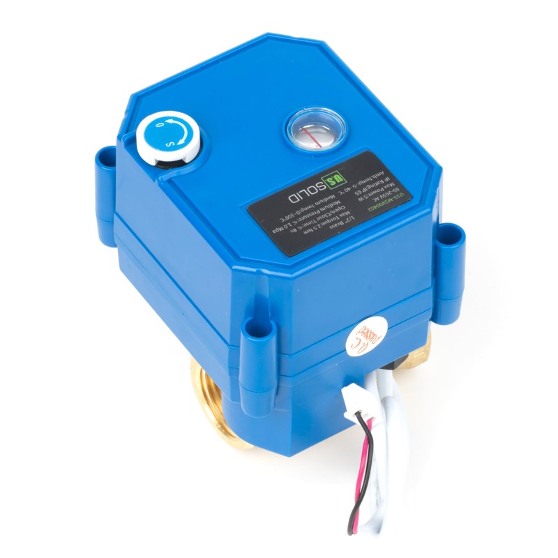 U.S. Solid Motor Ball Valve with Manual Function - 1/2