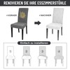 Alishomtll Stretch Chair Covers, Set of 4/6 Chair Covers, Universal