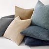 MIULEE Pack of 2 Corduroy Throw Pillow Covers Soft Solid