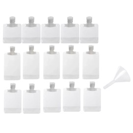 15Pcs Travel Pouches for Toiletries,Travel Containers Bag,100ML,50ML,30ML Travel Containers for Toiletries,Refillable Travel Bottles for Creams,Cosmetics,Shampoo