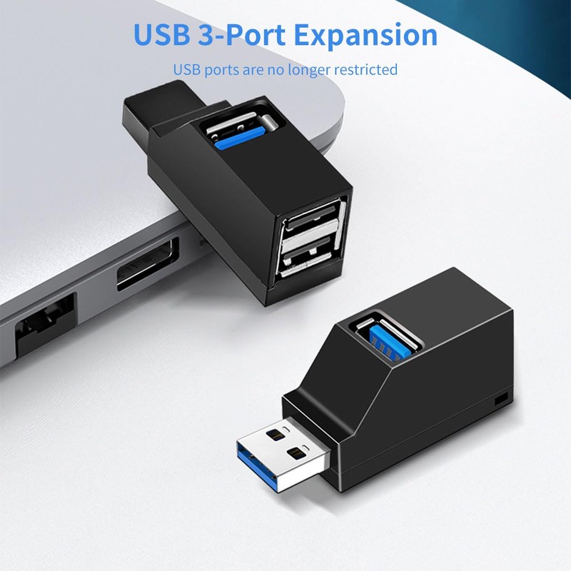 USB hub, Mini USB 3.0 Hub, 3 Port Hub (USB