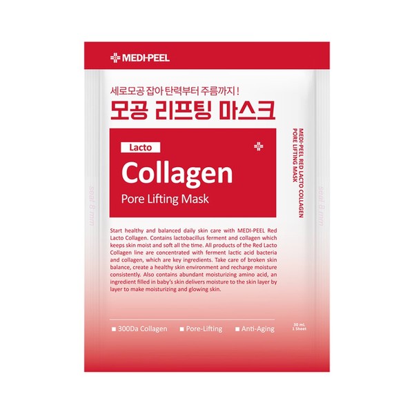 MEDI-PEEL Red Lacto Collagen Pore Lifting Mask Sheet 1ea  - MEDI-PEEL Red Lacto Collagen P